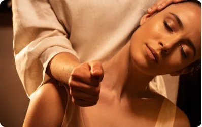 Traditional Thai massage stretching technique